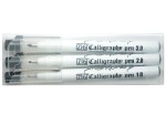 ZIG CALLIGRAPHY PEN Oblique Tip 3 pcs. Assortment Set BLACK