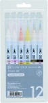 ZIG CLEAN COLOR REAL BRUSH 12 SET new colours RB-6000AT/12VB