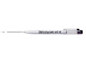 ZIG Calligraphy pen Black 1mm