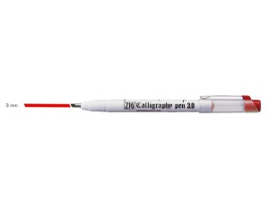 ZIG Calligraphy pen Red 3mm