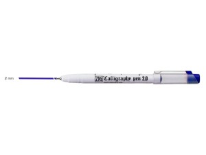 ZIG Calligraphy pen Blue 2mm