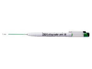 ZIG Calligraphy pen Green 1mm