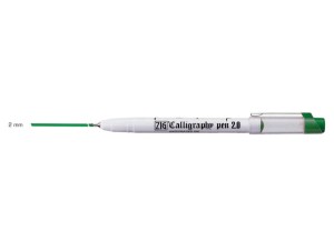 ZIG Calligraphy pen Green 2mm