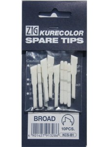 ZIG KURECOLOR Replacement tips for Broad tip - broad
