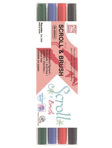 KURETAKE ZIG SCROLL&BRUSH 4 PIECE WALLET MS5000/V4