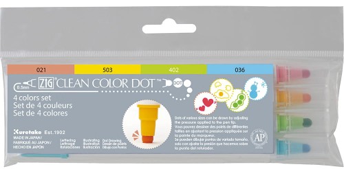 KURETAKE KOMPLET PISAKÓW CLEAN COLOR DOT 4 SZT TC-6100/4V.jpg