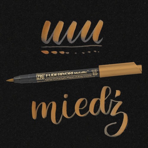 Kuretake Fudebiyori Metallic Copper czarne tło.jpg