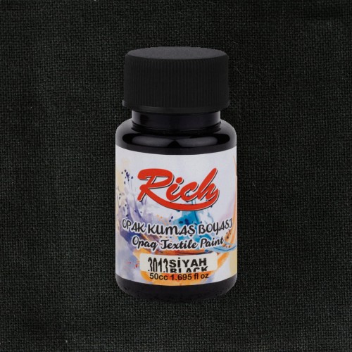 Rich Farba Do Tkanin Opaque 50ml BLACK 01542 kwadrat 1200pxl z butelką.jpg