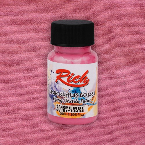 Rich Farba Do Tkanin Opaque 50ml PINK 03479 kwadrat 1200 z butelką.jpg