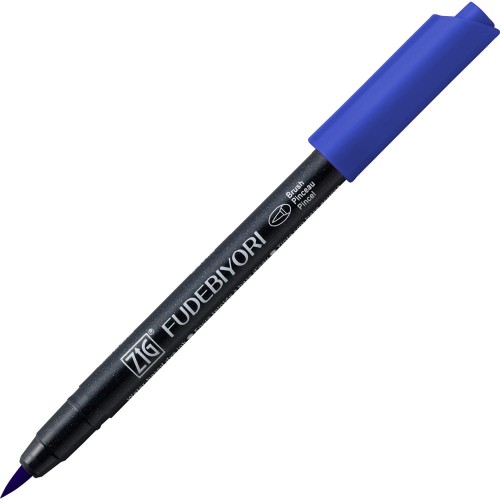 Kuretake ZIG Fudebiyori 030 Blue CBK-55N-030.jpg