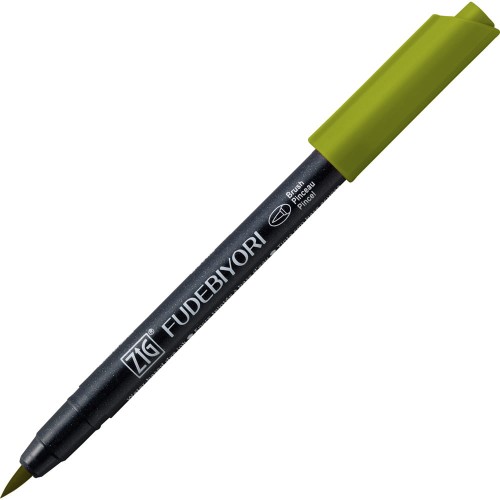 Kuretake ZIG Fudebiyori 043 Olive Green CBK-55N-043.jpg