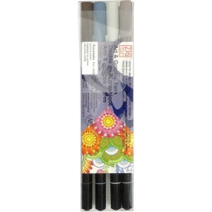 ZIG ART & GRAPHIC TWIN 4 colors set MUTED