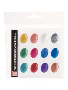 KURETAKE WATERCOLOUR JEWEL BOX 12 COLORS
