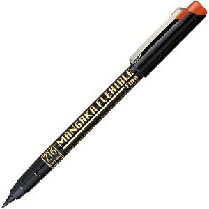 ZIG CARTOONIST MANGAKA FLEXIBLE FINE SEPIA - CNMF-065