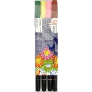 KPL MARKERÓW ART&GRAPHIC TWIN 4 pcs AUTUMN
