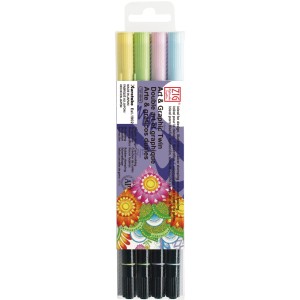 KPL MARKERÓW ART&GRAPHIC TWIN 4 pcs SOFT