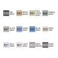 MARKERY KURECOLOR TWIN WS SET 12 GREY B7 kolory
