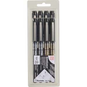 ZIG CARTOONIST MANGAKA SET BLACK 8 PCS - CNM/8VBK