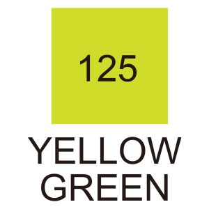 KURETAKE FINE&BRUSH FOR MANGA YELLOW GREEN 125 N