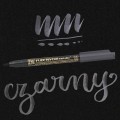 Kuretake Fudebiyori Metallic Black czarne tło.jpg