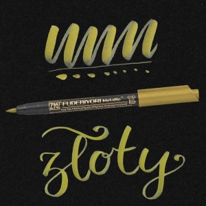 KURETAKE ZIG FUDEBIYORI METALLIC GOLD