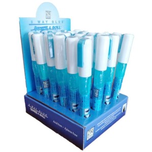 DISPLAY ZIG Glue pen 2 Way Glue SQUEEZE & ROLL 24pcs. - MSB10MD
