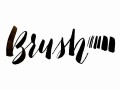 Kuretake Bimoji Fude Pen - Brush Medium Black XT5 fioletowa naklejka napis.jpg
