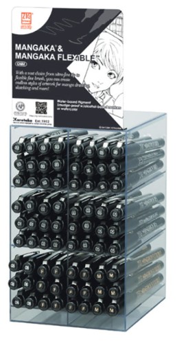 Display Mangaka cienkopisy oraz Flexible DISPLAY KURETAKE MANGAKA 72 PCS. CNM DP6.jpg