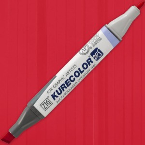 Kurecolor Twin WS Marker 208 CARMINE RED