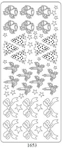 Peel off stickers ŚWIĘTA MIX 1 gold 1653