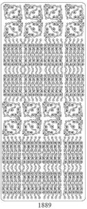 Peel off stickers SZLACZKI 4 silver 1889