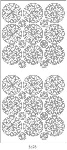 Peel off stickers ROZETKI silver 2678