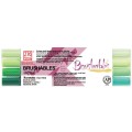 Kuretake Brushables Zestaw 4szt. GREEN MS-7700-4VGR.jpg