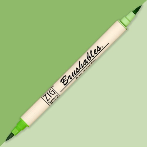 Kuretake Brushables 047 SPRING GREEN MS-7700-047 pisak i kolory.jpg