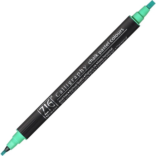 Kuretake Calligraphy Chalk Pastel Colours 040 GREEN MS-6400-040 pisak.jpg