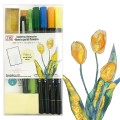 Kuretake Exploring Watercolor - How to paint flowers - Wet on Wet EW-3 opakowanie i tulipany.jpg