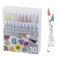 Kuretake ZIG Clean Color Real Brush 30 kolorów RB-6000AT30VA opakowanie i pisaki.jpg