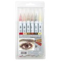 Kuretake ZIG Clean Color Real Brush 6kolorów Portrait Colors II  RB-6000AT6VE opakowanie.jpg