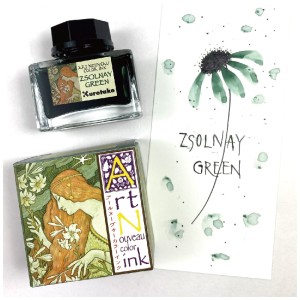 Kuretake Ink-Cafe Art Nouveau ZSOLNAY GREEN ECF160-540