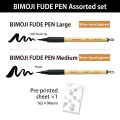 Kuretake Zestaw Inktober 2024 - 5 brushpenów BIMOJI XT5V2 przegląd część 2x2.jpg