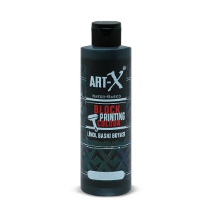 RICH BLOCK  PRINTING COLOUR ART-X  BLACK 240ml 15843