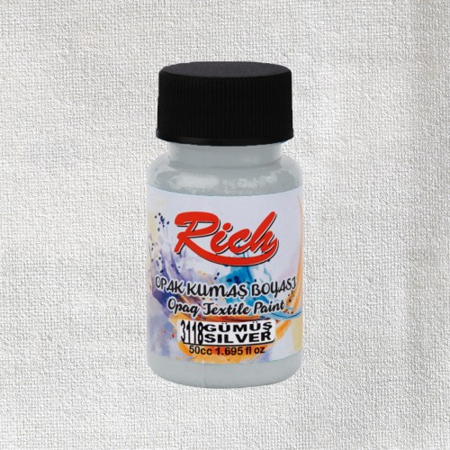 Rich Farba Do Tkanin Metallic 50ml SILVER 02015 kwadrat 1200pxl z butelką.jpg