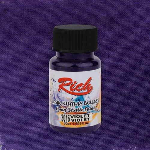 Rich Farba Do Tkanin Opaque 50ml VIOLET 01923 kwadrat 1200 z butelką.jpg