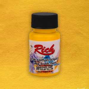 RICH Fabric Paint OPAQUE 50ml SOLAR YELLOW 02012 (3001)