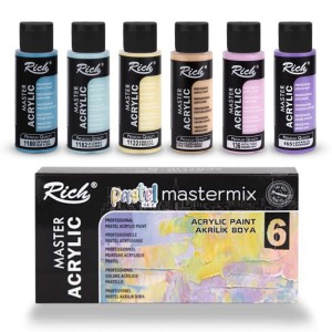 Rich MASTERMIX ACRYLIC SET PASTEL COLORS 6PCS x 60ml 06011408