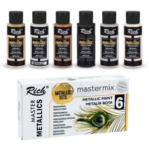 Rich MASTERMIX METALLIC SET 6 PCS. x 60ml 14295