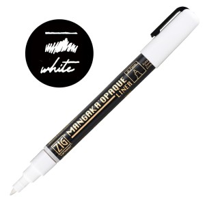 ZIG CARTOONIST MANGAKA OPAQUE LINER WHITE CNMOL/000
