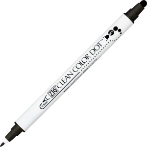 Kuretake Clean Color Dot two tips 010 BLACK